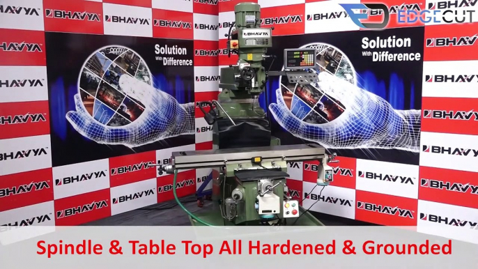 Turret Milling Machine (M3 Vertical Milling Machine) - Bhavya Machine Tools