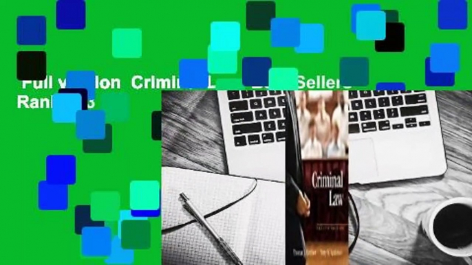 Full version  Criminal Law  Best Sellers Rank : #3