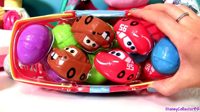 Pixar Cars Easter Eggs Basket Disney Character Shaped Candy Lightning McQueen & Mater Huevos 2014