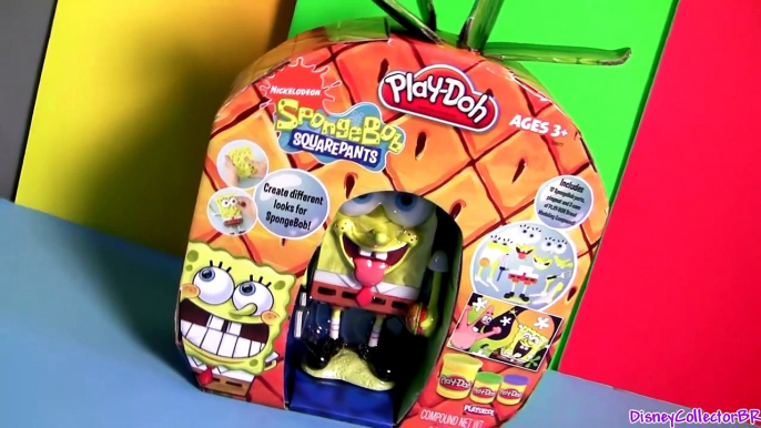 Play Doh Spongebob Squarepants Silly Faces Playset Mold a Sponge Nickelodeon playdough Bob Esponja