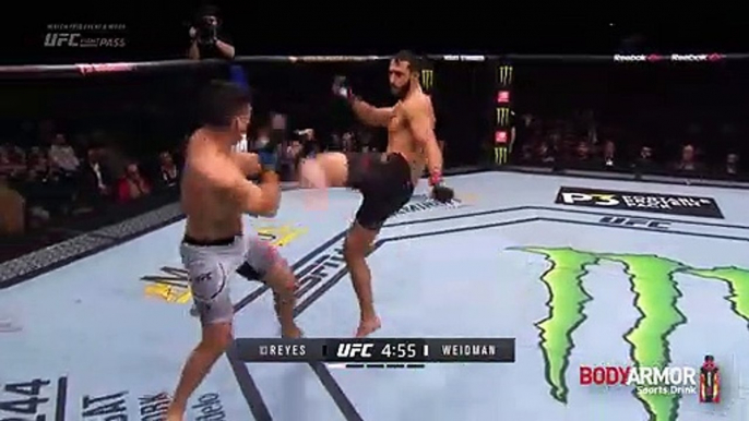 UFC 253 Free Fight- Dominick Reyes vs Chris Weidman