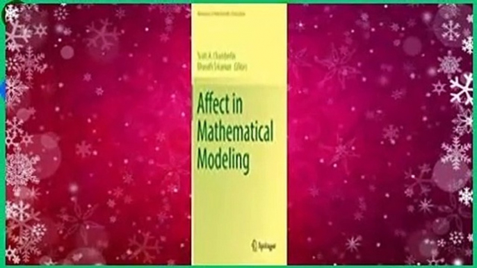 Affect in Mathematical Modeling  For Kindle