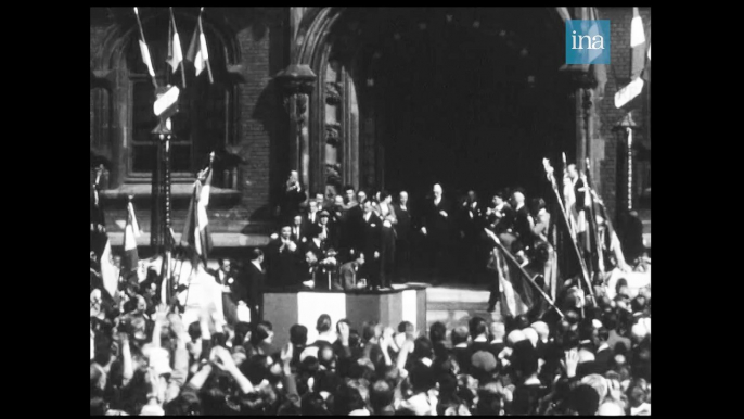 Visite du général de Gaulle, président de la République, dans le Pas-de-Calais, 24 septembre 1959 : Discours du général de Gaulle à Calais.