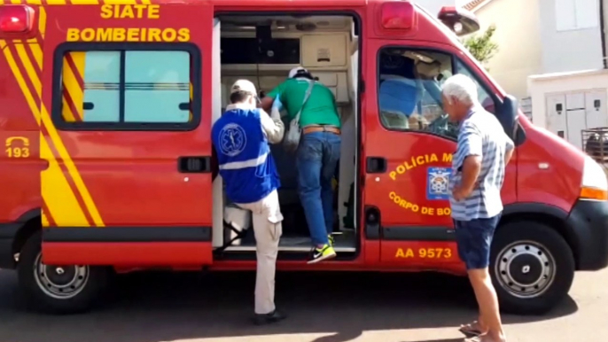 Idoso de 78 anos sofre queda de muro e é socorrido pelo Siate