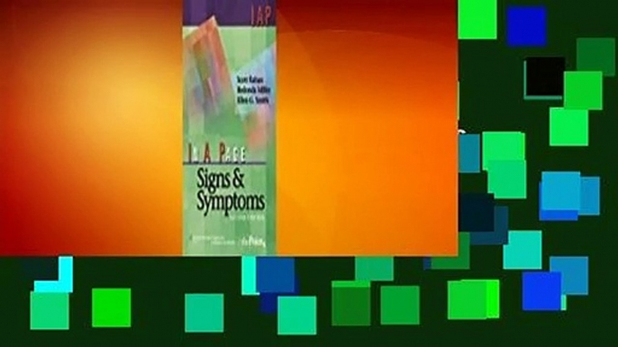 In A Page Signs  Symptoms  Best Sellers Rank : #2