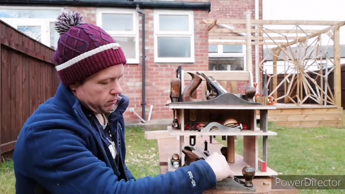 Making a tool caddy-tool organizer with hand tools