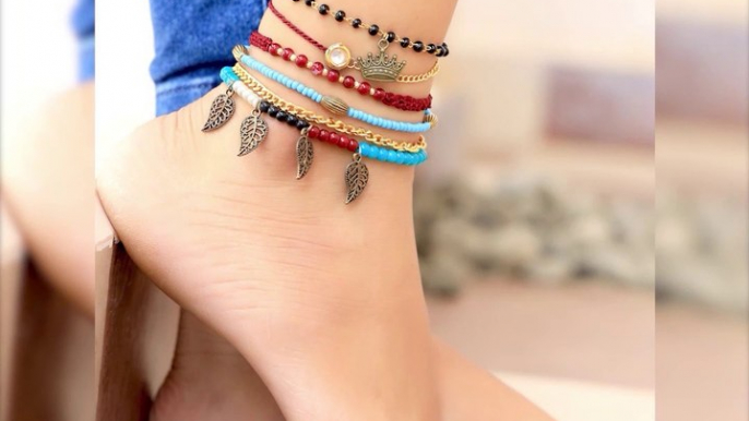 Fancy!!! Girls Daily Wear - DIY Anklet For JeansTops, Dresses Gown Dresses Etc.