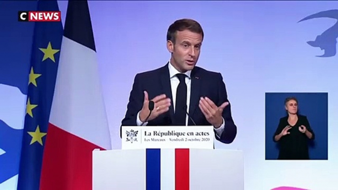 Emmanuel Macron : « Nous avons-nous même construit notre propre séparatisme. C’est celui de nos quartiers, c'est la ghettoïsation que notre République a laissé faire »