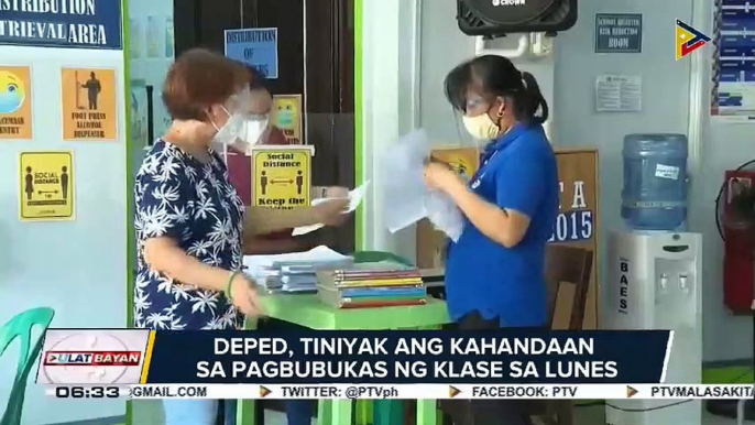 DepEd, tiniyak ang kahandaan sa pagbubukas ng klase sa Lunes; DepEd may ‘plan B’ sakaling magkaproblema sa pag-uumpisa ng klase