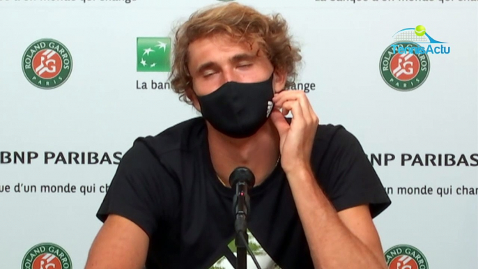 Roland-Garros 2020 - Alexander Zverev : "Que je gagne ou que je perde à Roland-Garros, je vais vous faire sourire et je sourirai"