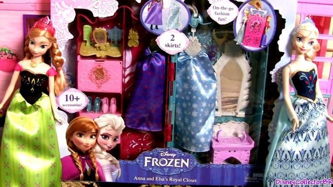 Princesa Anna e Elsa Guarda-Roupa Real das Princesas Disney Frozen - Royal Closet Princess Anna Elsa