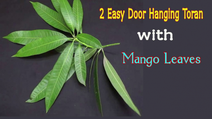 2 Quick and Easy Door Hanging Toran with Mango Leaves | Navratri Special Video | Marigold And Mango Leaves Toran | Navratri Flower Decoration | Dussehra 2020