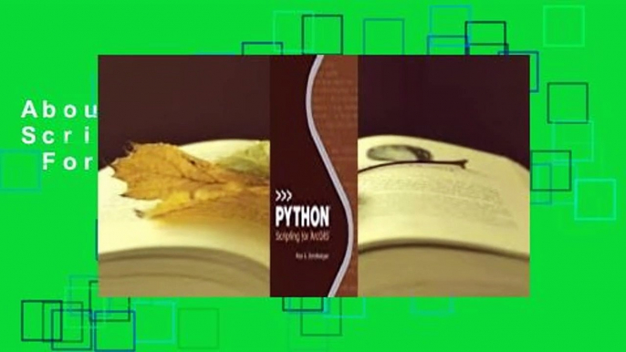 About For Books  Python Scripting for Arcgis  For Kindle