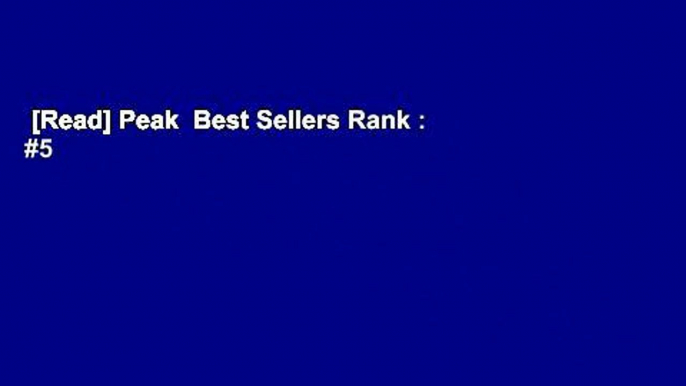 [Read] Peak  Best Sellers Rank : #5