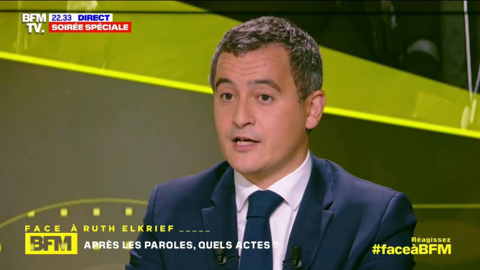 Gérald Darmanin: "Ce n'est pas parce qu'un demandeur d'asile a commis un attentat que tous les demandeurs d'asile sont des terroristes islamistes"