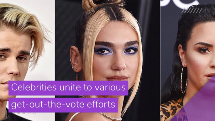 Celebrities unite to various get-out-the-vote efforts, and other top stories in entertainment from October 23, 2020.