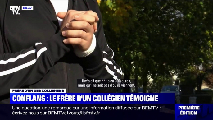 "Il ne savait pas que c'était grave": le frère d'un des collégiens de Conflans témoigne sur BFMTV