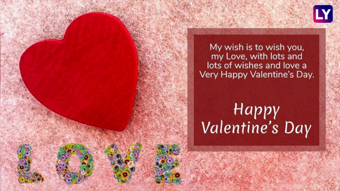 Happy Valentines Day 2019 Messages & Shayari: Romantic WhatsApp Stickers, GIF Image Wishes, SMS, Instagram Love Quotes to Send Valentines Day Greetings!