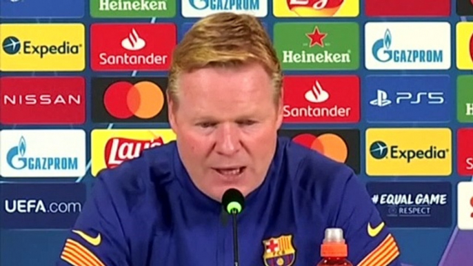 Football - Champions League - Ronald Koeman press conference after Juventus 0-2 FC Barcelona