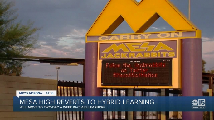 Mesa High School transitioning to hybrid learning