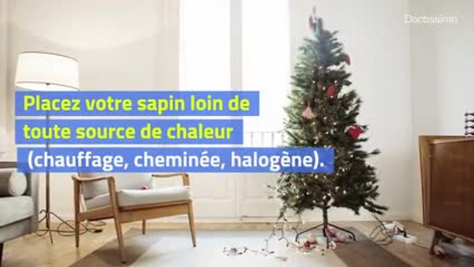 Sapin de Noël : attention au risque d'inflammabilité !