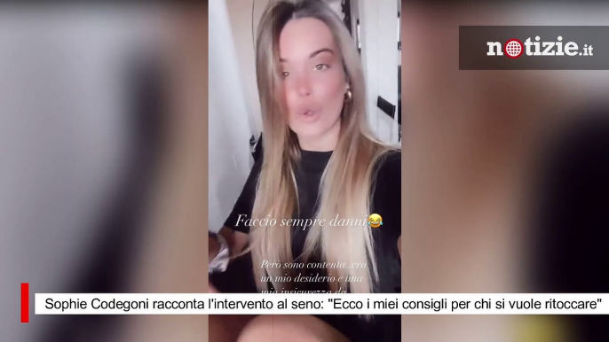 Sophie Codegoni racconta l'intervento al seno: "Ecco i miei consigli per chi si vuole ritoccare"