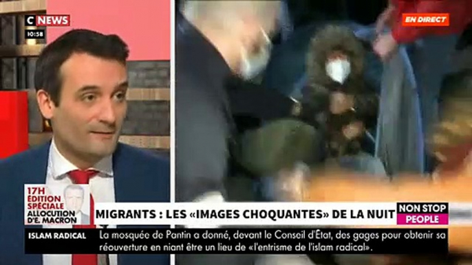 Evacuation de migrants à Paris - Accrochage ce matin en direct dans "Morandini Live" sur CNews entre Eduardo Rihan Cypel et Florian Philippot - VIDEO