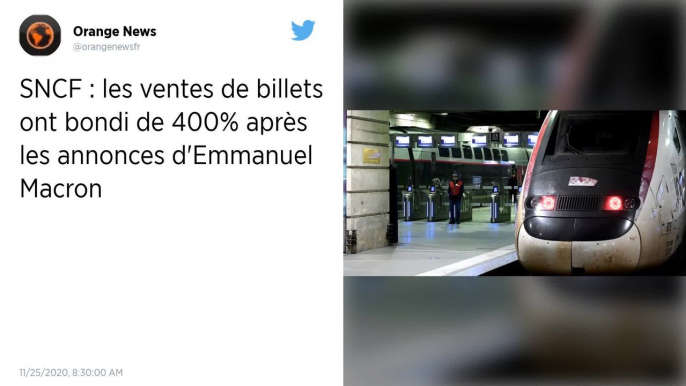 SNCF : les ventes de billets ont bondi de 400% après les annonces d'Emmanuel Macron