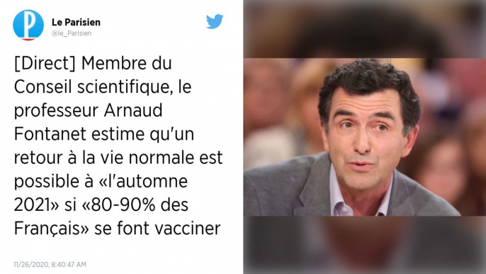 Covid-19 : le professeur Arnaud Fontanet anticipe un retour "à une vie normale à l'automne 2021 si on vaccine 80-90% des Français"