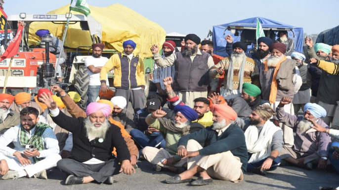 Day 2 of farmers protest against new farm laws