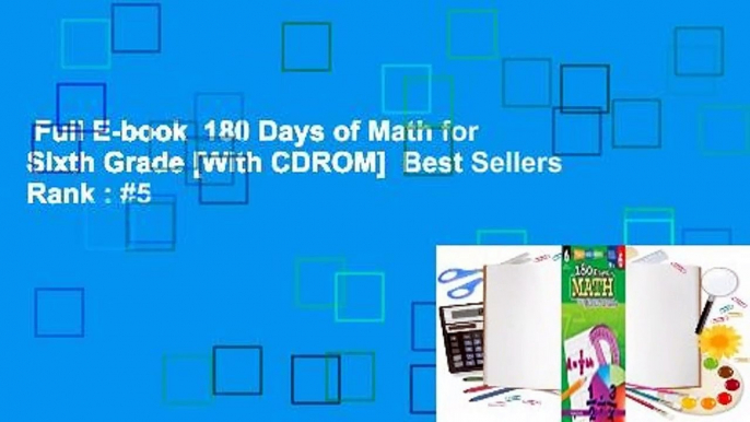 Full E-book  180 Days of Math for Sixth Grade [With CDROM]  Best Sellers Rank : #5