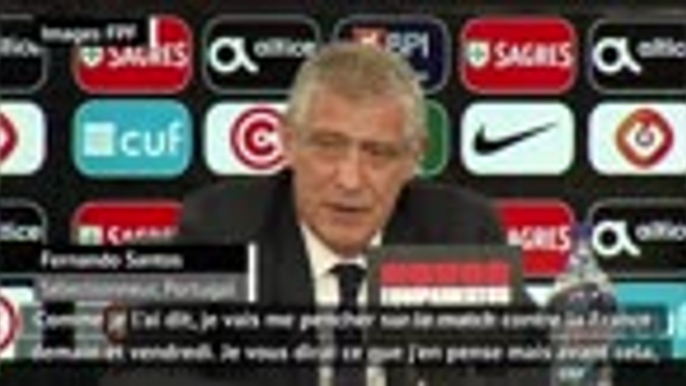 Portugal - Santos : "Tout faire pour gagner contre la France"