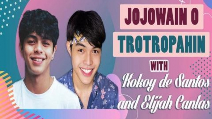 Kapuso Web Specials: Kokoy de Santos and Elijah Canlas play 'Jojowain o Totropahin' challenge