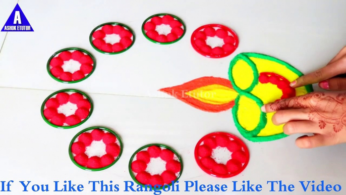 Happy Diwali Beautiful New Diya Rangoli Designs_इस दिवाली पर बनाये Happy Diwali 2020 Diya Rangoli