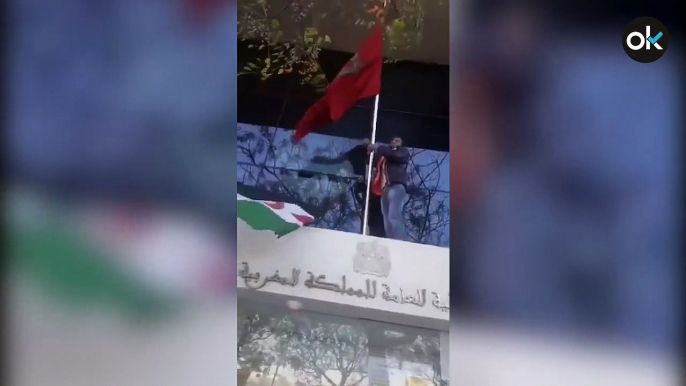 El Gobierno condena el "intento" de colocar la bandera saharaui en el consulado de Marruecos en Valencia