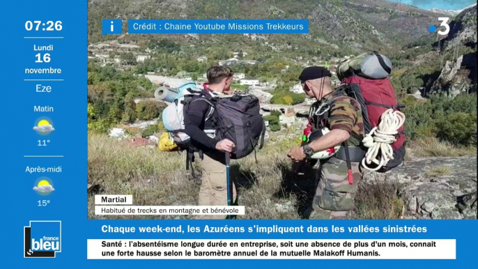 L'invité qui fait du bien de France Bleu Azur Matin, Martial des "Missions Trekkeurs"