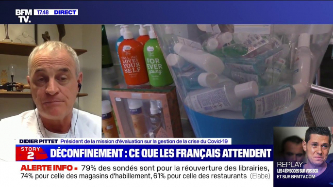 Didier Pittet: "Avec l'augmentation de l'utilisation du masque, on a constaté une réduction" de l'utilisation du gel hydroalcoolique