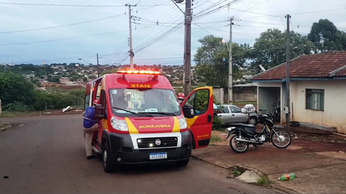 Motociclista fica ferido ao sofrer queda no Bairro Morumbi