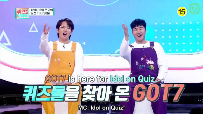 [Eng Sub] 201203  GOT7 - Idol on Quiz Preview