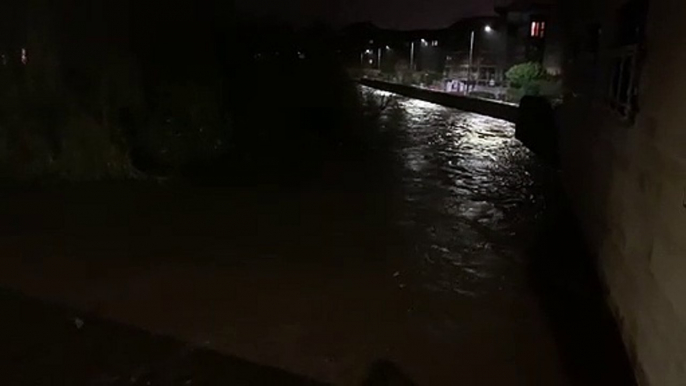 Video shows rising Water of Leith levels following heavy rain and thundersnow in Edinburgh