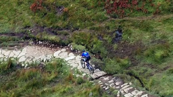 Scottish mountain bike champion, Rab Wardell, sets a new record time riding the West Highland Way.