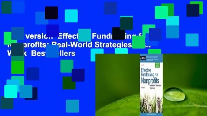 Full version  Effective Fundraising for Nonprofits: Real-World Strategies That Work  Best Sellers