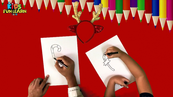 How to Draw Christmas Candy Cane