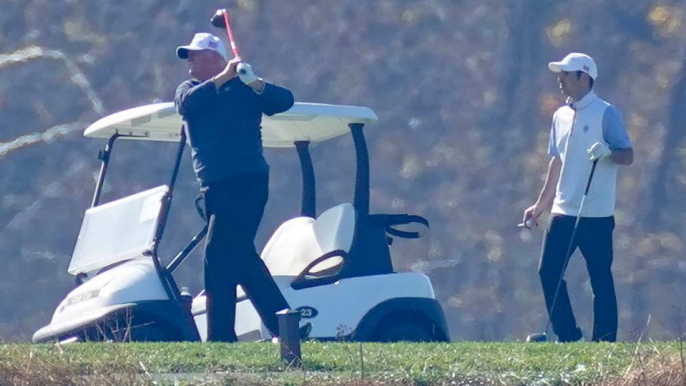 President Trump goes golfing in Virginia amid COVID-19 vaccine rollout