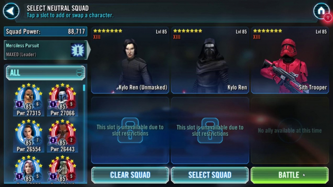 Another SWGOH bug - JML ult