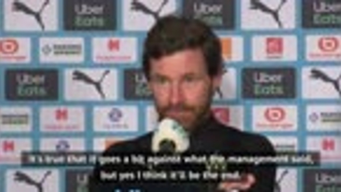 AVB confirms he'll leave Marseille at season's end