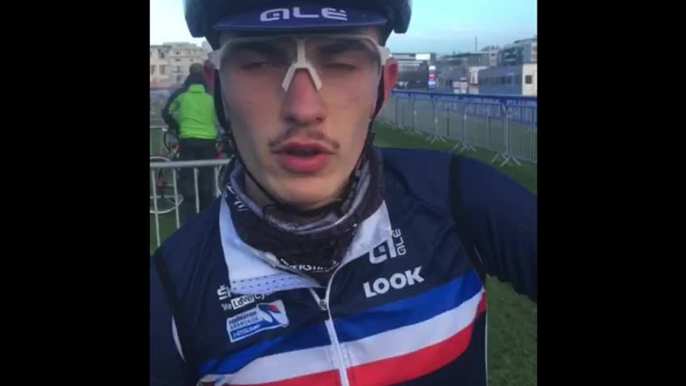 Joris Delbove à Ostende pour les championnats du monde de cyclo-cross à Ostende