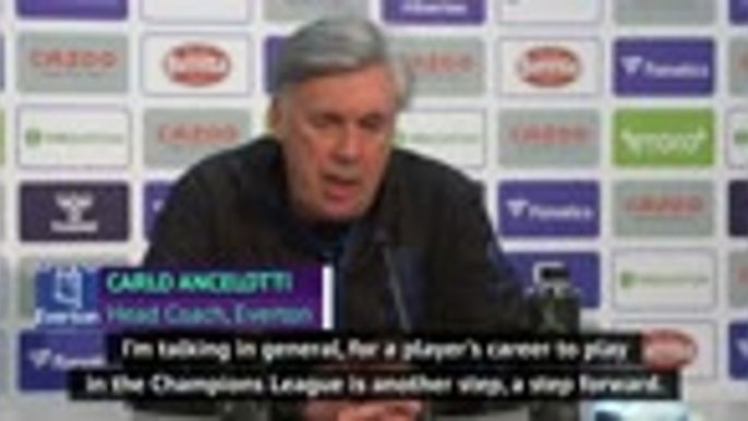 Ancelotti wants Everton to fight for Champions League dream