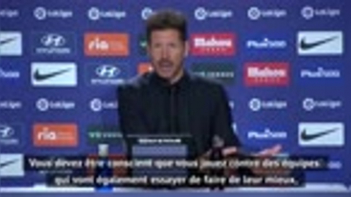 16e j. - Simeone : "Nous avons gagné sans être à notre meilleur niveau"