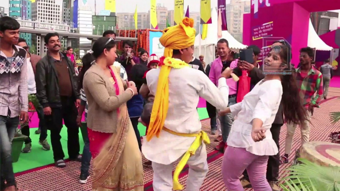 Indian Girls folk dance at Surajkund mela